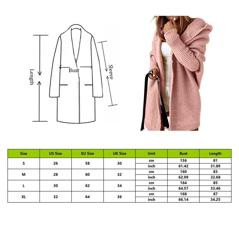 "Cozy and Chic: Trendy Batwing Sleeve Knitwear Cardigan for Women - 2022 Style!"